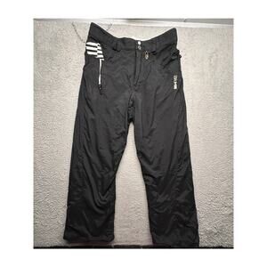 Volcom Nimbus Black Snowboarding Pants Mens Large Black White Pockets
